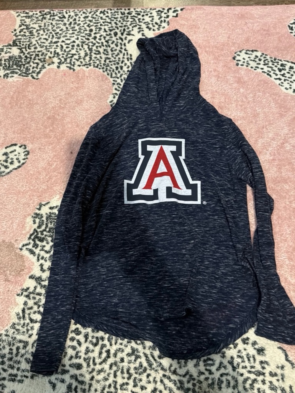 Colosseum Navy Hoodie with Red & White 'A' Logo